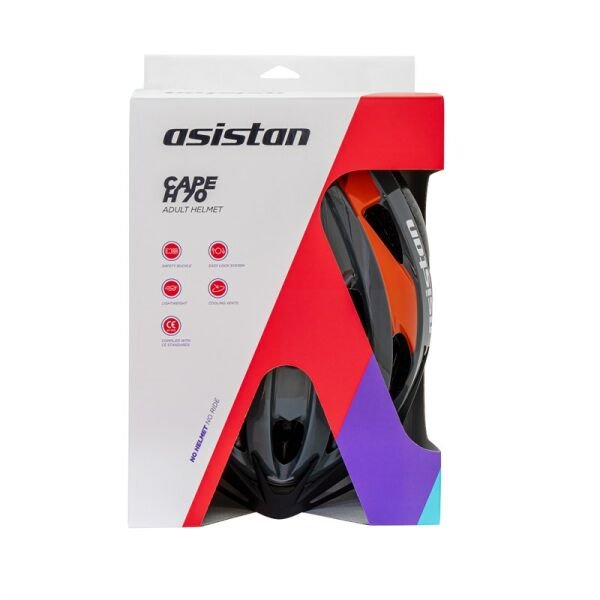 Asistan Cape H70 Kask Gri-Turuncu